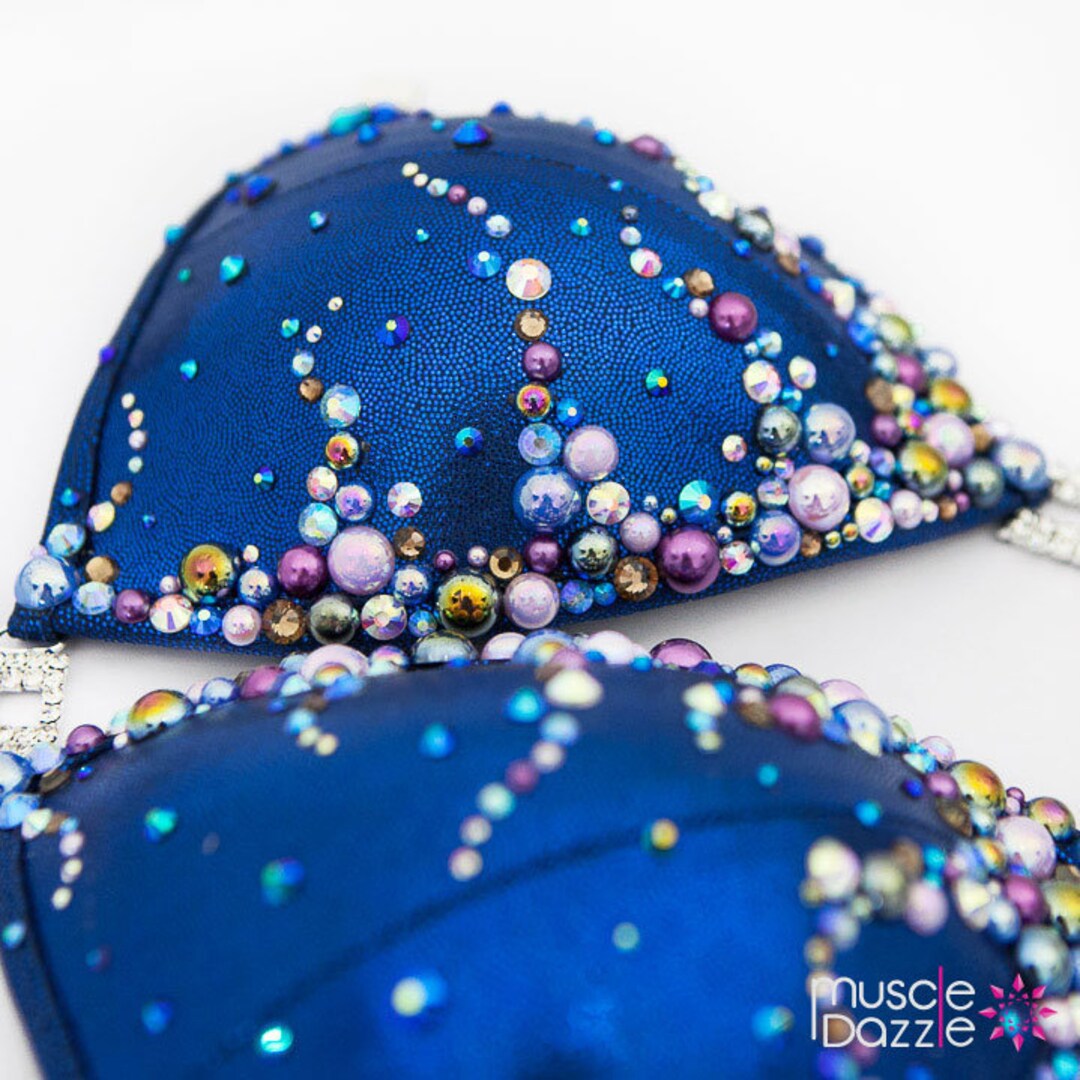 Royal Blue Bikini Competition Suit FS488 Etsy