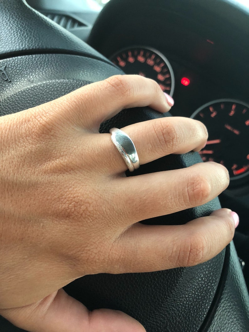 handmade silver wrap ring made in Greece silver ring Greek Jewelry Hammered texture ring Rough textured ring Greek ring silver band