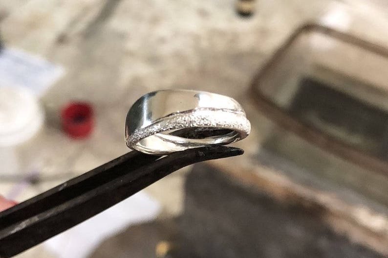 handmade silver wrap ring made in Greece silver ring Greek Jewelry Hammered texture ring Rough textured ring Greek ring silver band