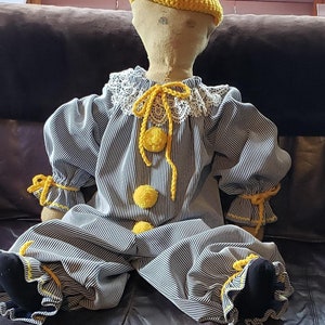 Clown Costume Dress-up Clothing Halloween Costume Circus  Cosplay Child 4 to 6 Years Old