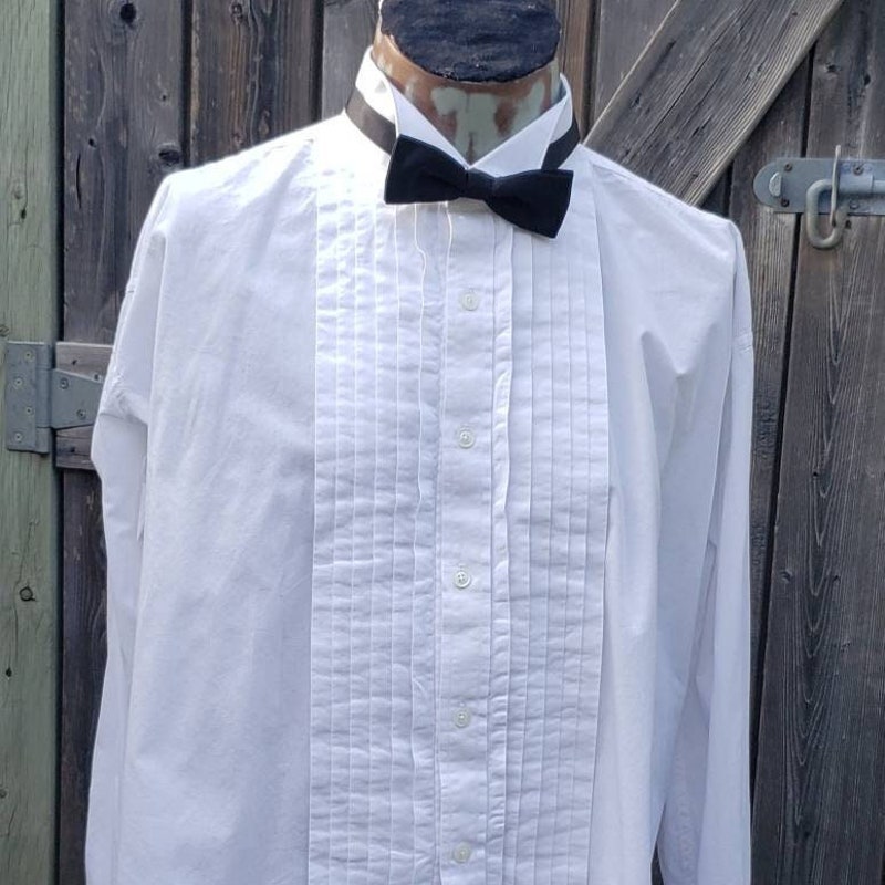 0220~Ruffle-sleeved Tuxedo Shirt