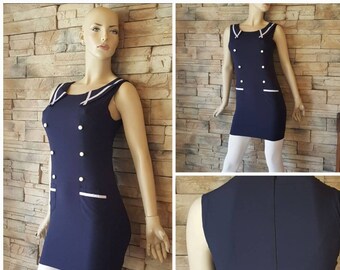 Nautical Mini Dress Bodycon Sailor Pin Up