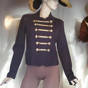 Military Style Captain Jacket Steampunk Blazer ,Pirate Costume, Nutcracker Jacket