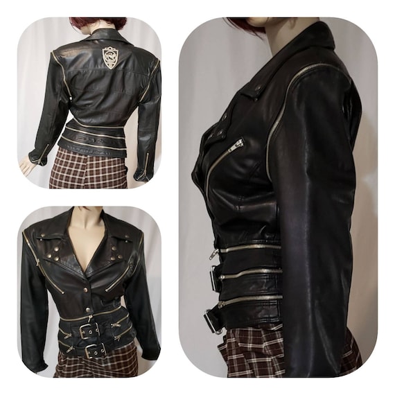 Motorcycle Black Leather Jacket