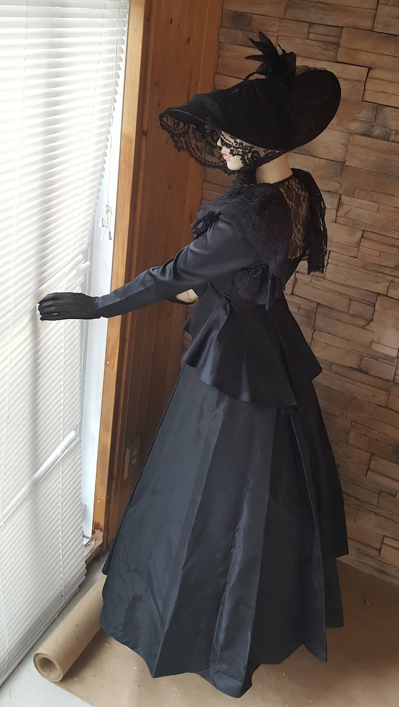 vintage funeral dress