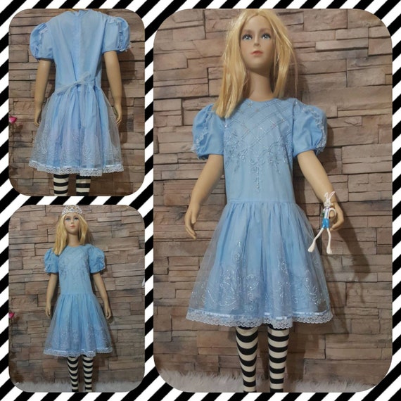 Alice In Wonderland Embroidered Princess Dress