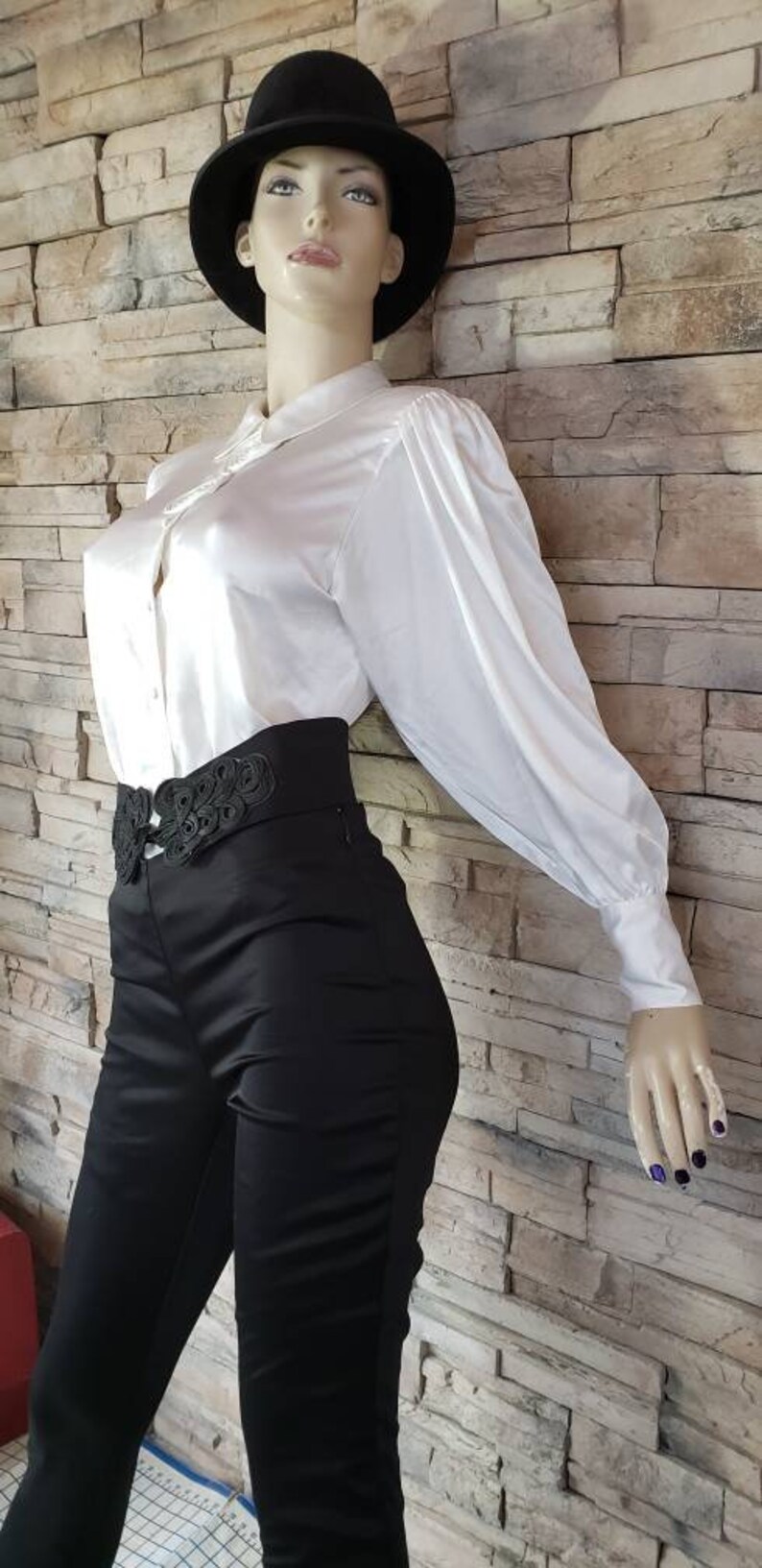 Elegant Comfortable Black Stretch Pants