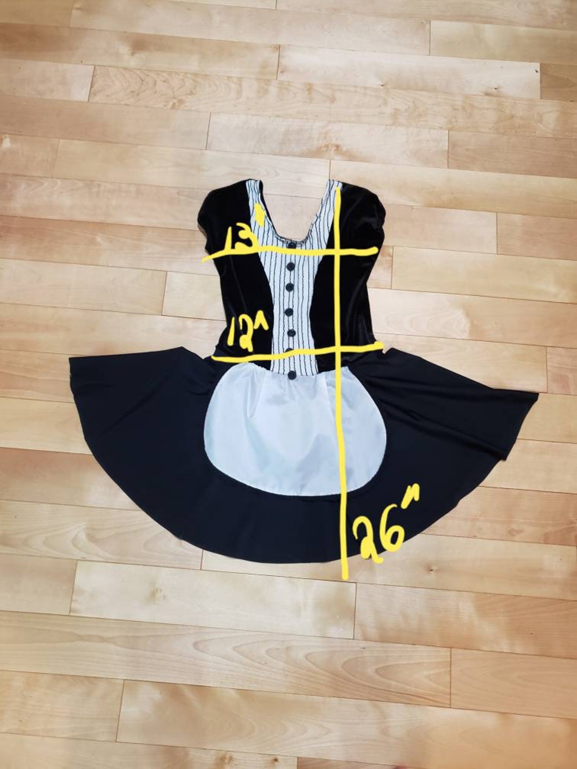 French Maid Leotard Dance Costume Gymnastic Etsy