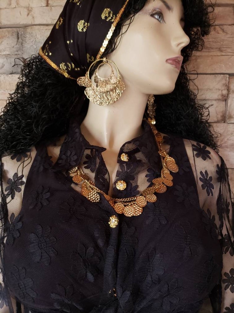 Pirate Gypsy Chandelier Earrings Costume Accessories