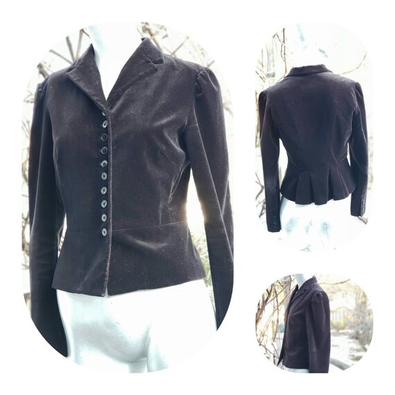 Black Velvet Gothic Blazer