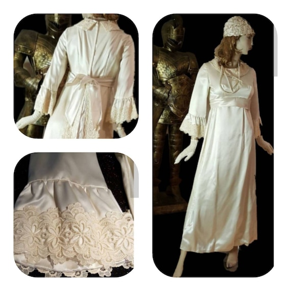 Ivory Edwardian Gown with Train