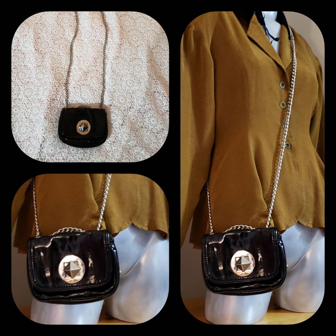 Gothic Crossbody Purse With Chain Straps Etsy