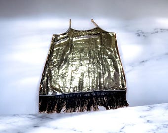 Gatsby Sequin Fringed Dress with Accessories Size 1X