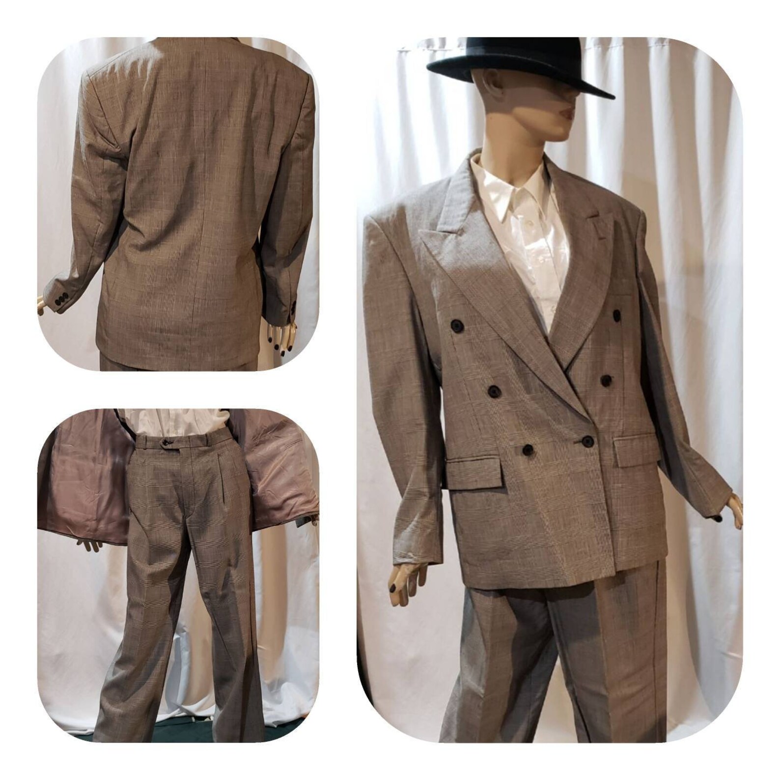 Mid Century Suit Gangster Cosplay Jazz Age Costume Etsy
