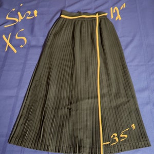 Maxi Black Accordion Pleated Skirt image 4