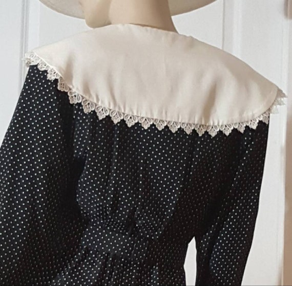 Authentic Polka Dot Button Through Wrap Dress Uni… - image 6