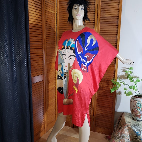 Vintage Silk Caftan Beach Dress - image 6