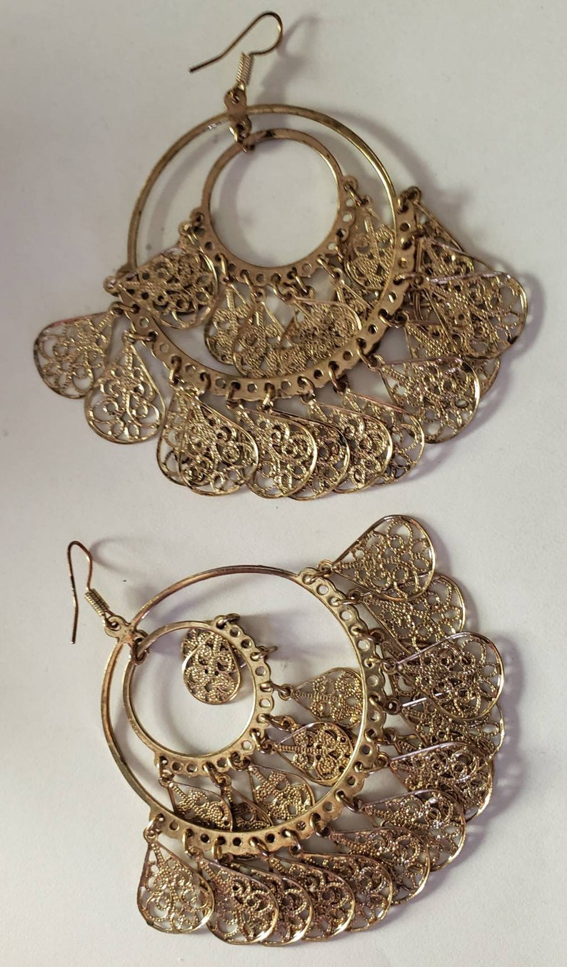 Pirate Gypsy Chandelier Earrings Costume Accessories