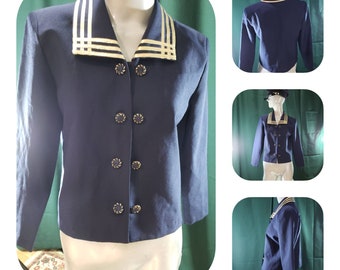 Nautical Blazer 70s Sailor Fashion