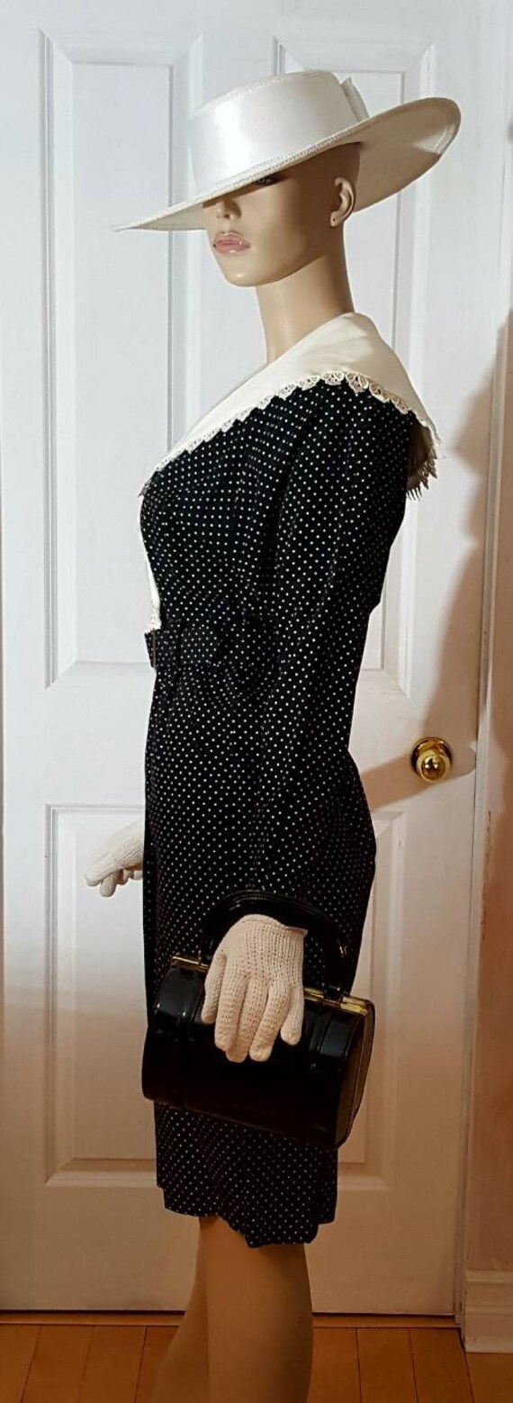 Authentic Polka Dot Button Through Wrap Dress Uni… - image 4