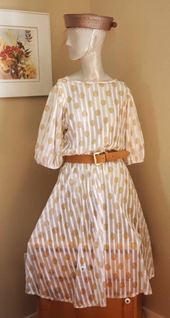 Retro Polka Dots Dress - image 6