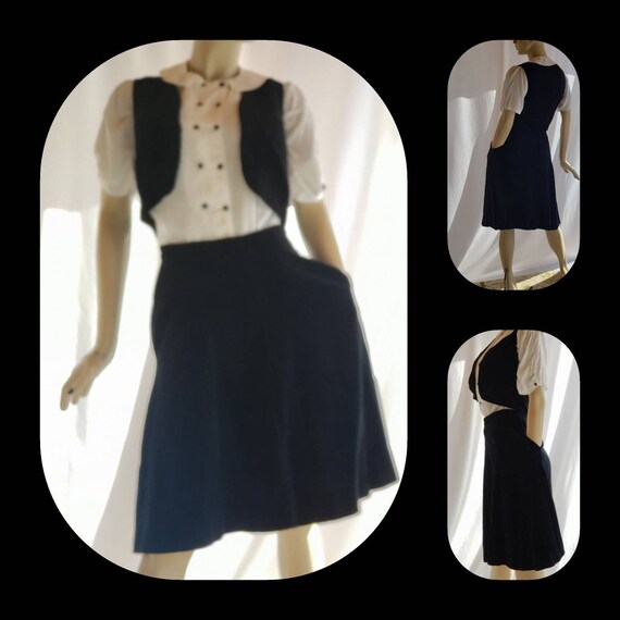 Velvet Skirt Vest Set