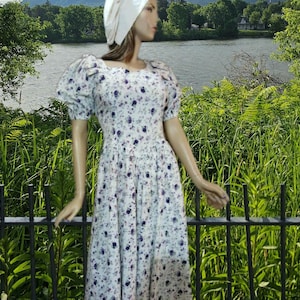 Cottagecore Floral Cotton Dress