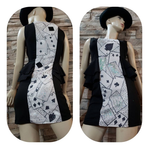 Deck Of Cards Costume Hand Painted Dress