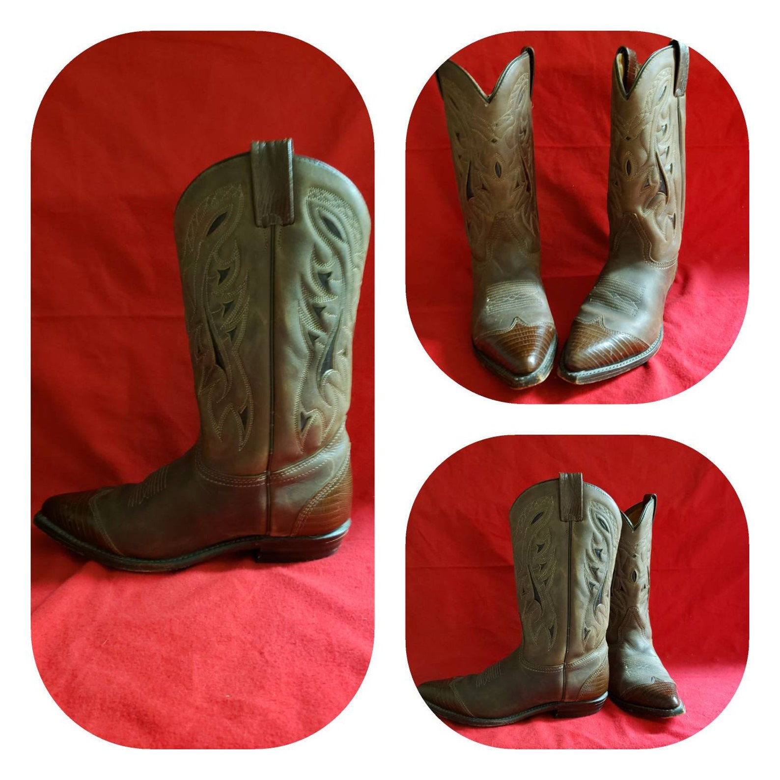 tooled western boots