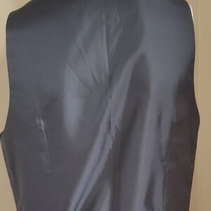 Pinstripe Formal Vest Gentlemen Waistcoat Size M image 6