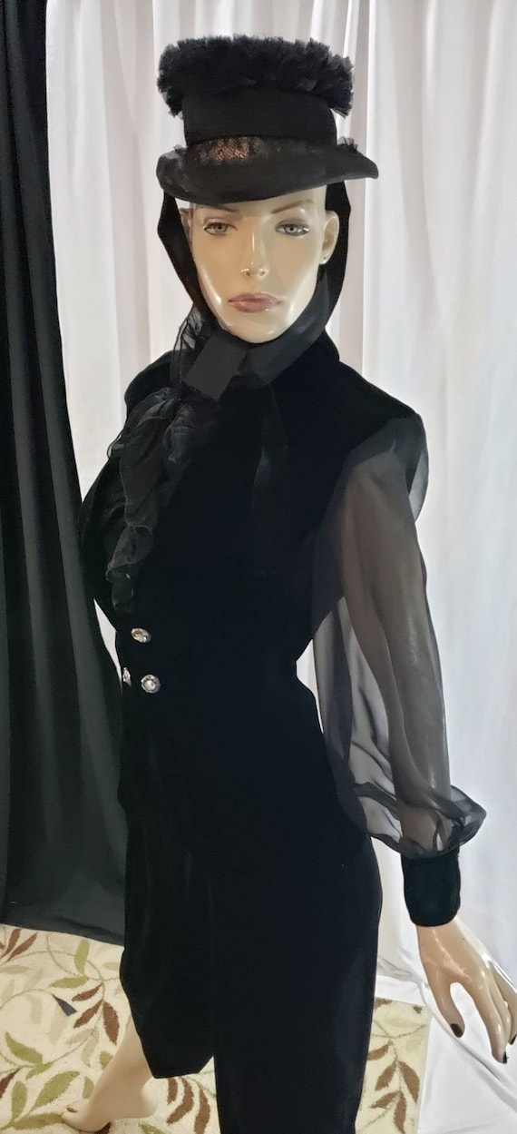 Victorian Mourning Hat - Etsy Canada
