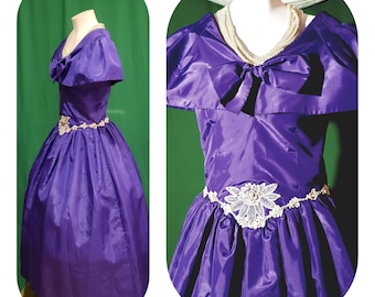 Purple 60s Ball Dress