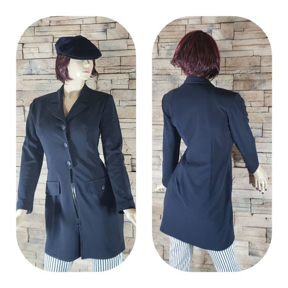 Navy Blue Nautical Overcoat