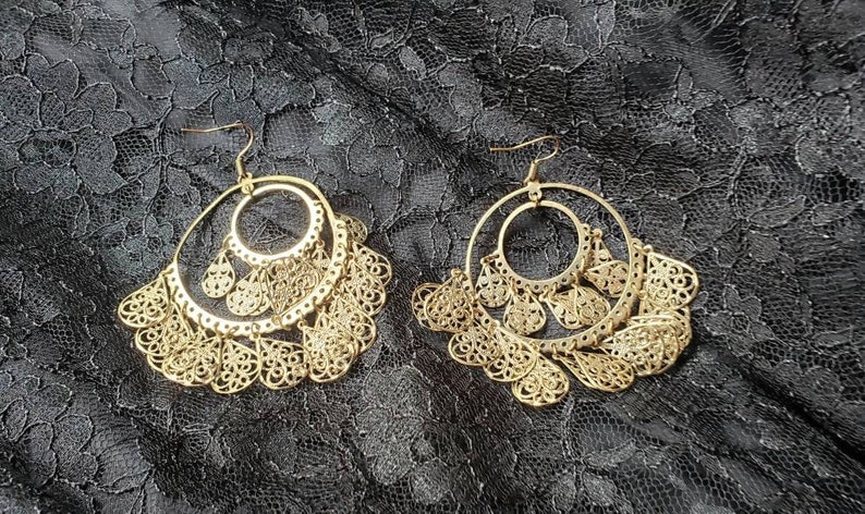 Pirate Gypsy Chandelier Earrings Costume Accessories