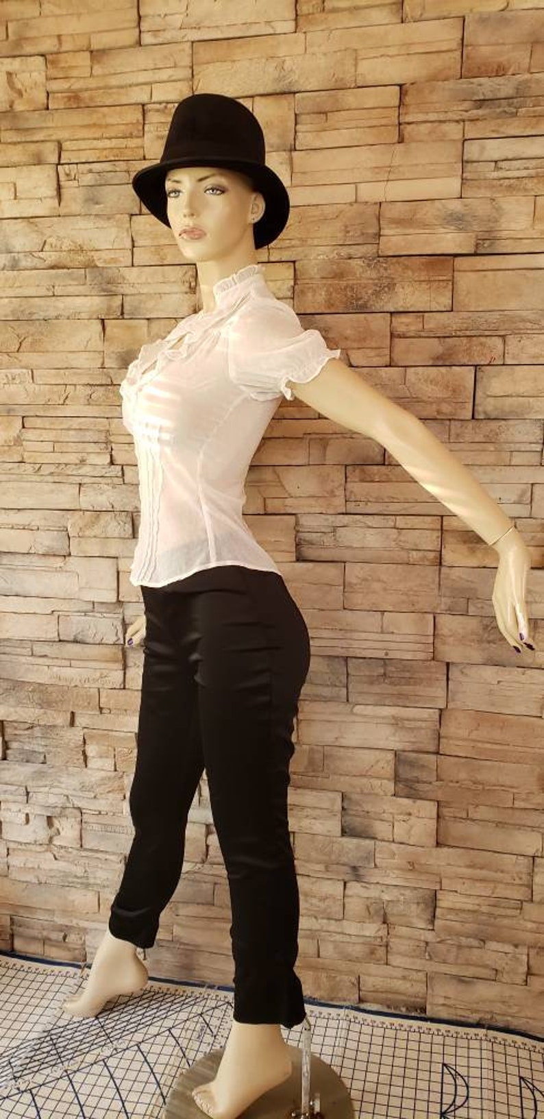 Elegant Comfortable Black Stretch Pants