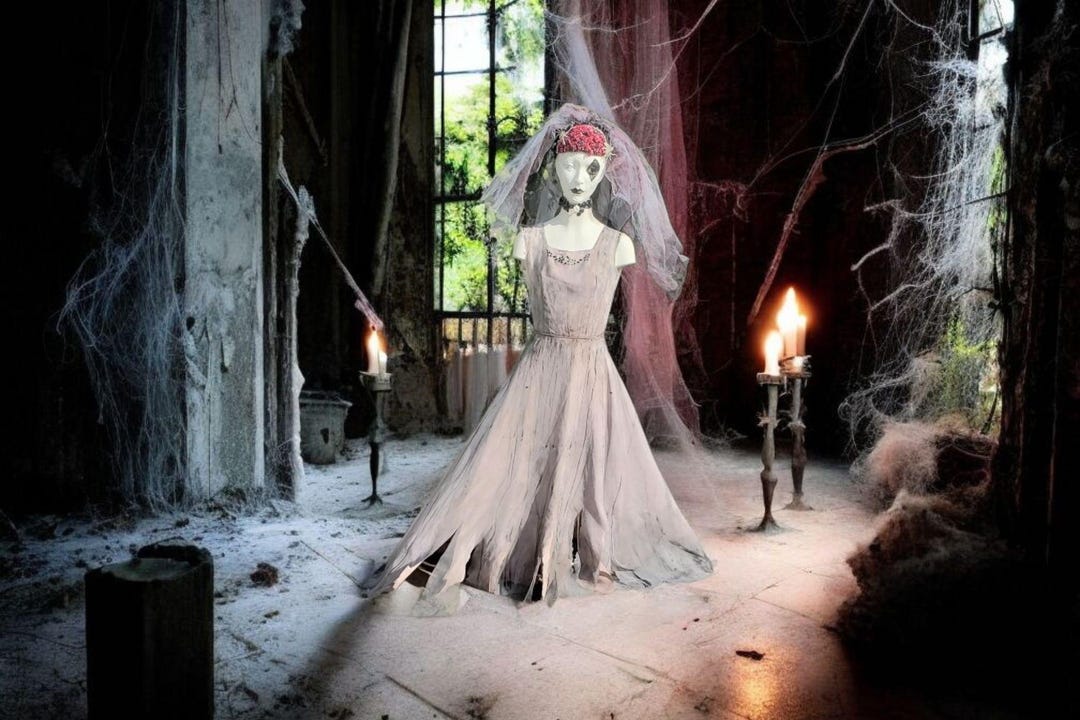 Dead Bride Halloween Costume ,zombie Dress ,post Apocalyptic Cosplay - Etsy