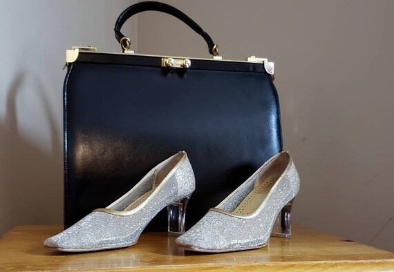 Transparent Gold Mesh Heels/Cinderella shoes