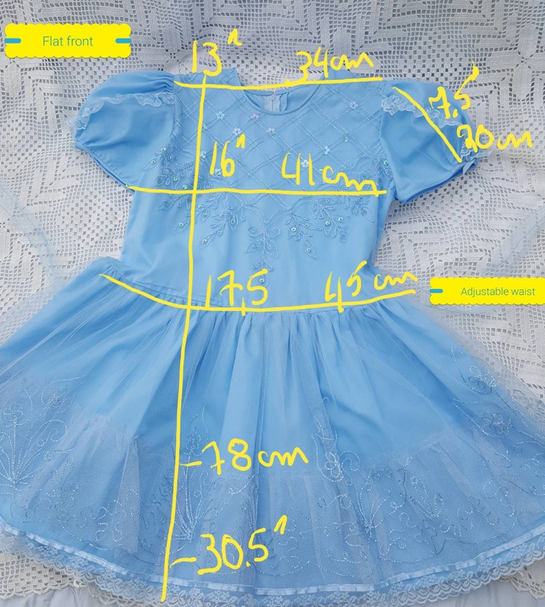 Alice In Wonderland Embroidered Princess Dress