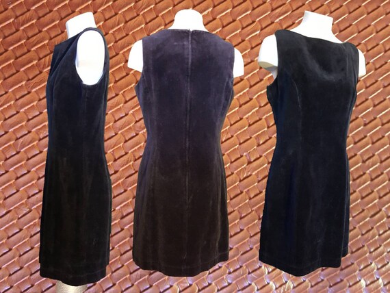 Black Mini Velvet Dress