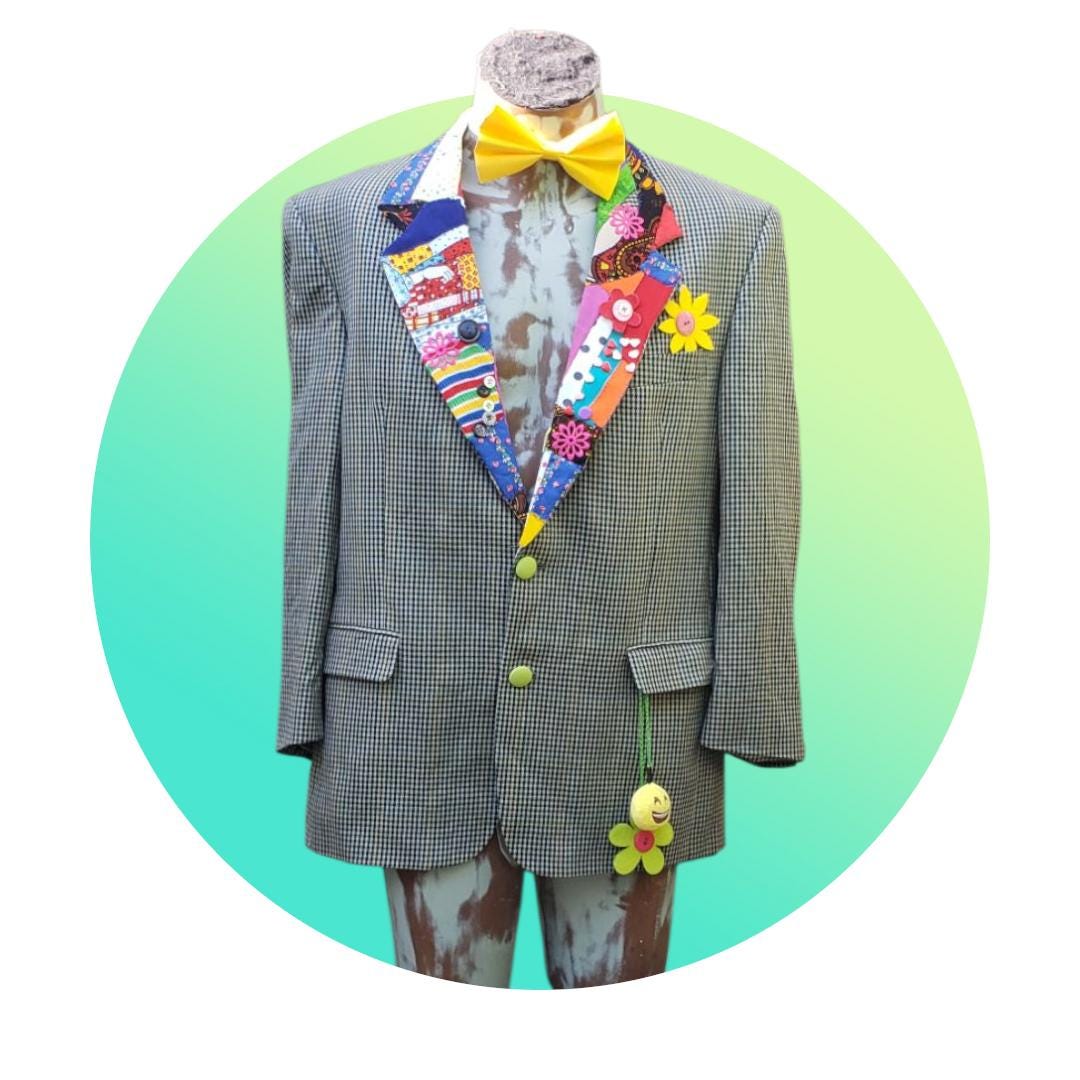 ジャケット・アウター WEIRDO CLOWN - CRAZY JACKET Clown Blazer - Etsy