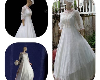 Retro Wedding Gown  Victorian Southern Belle