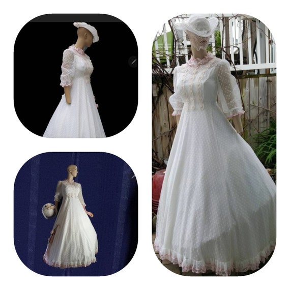 Retro Wedding Gown  Victorian Southern Belle - image 1