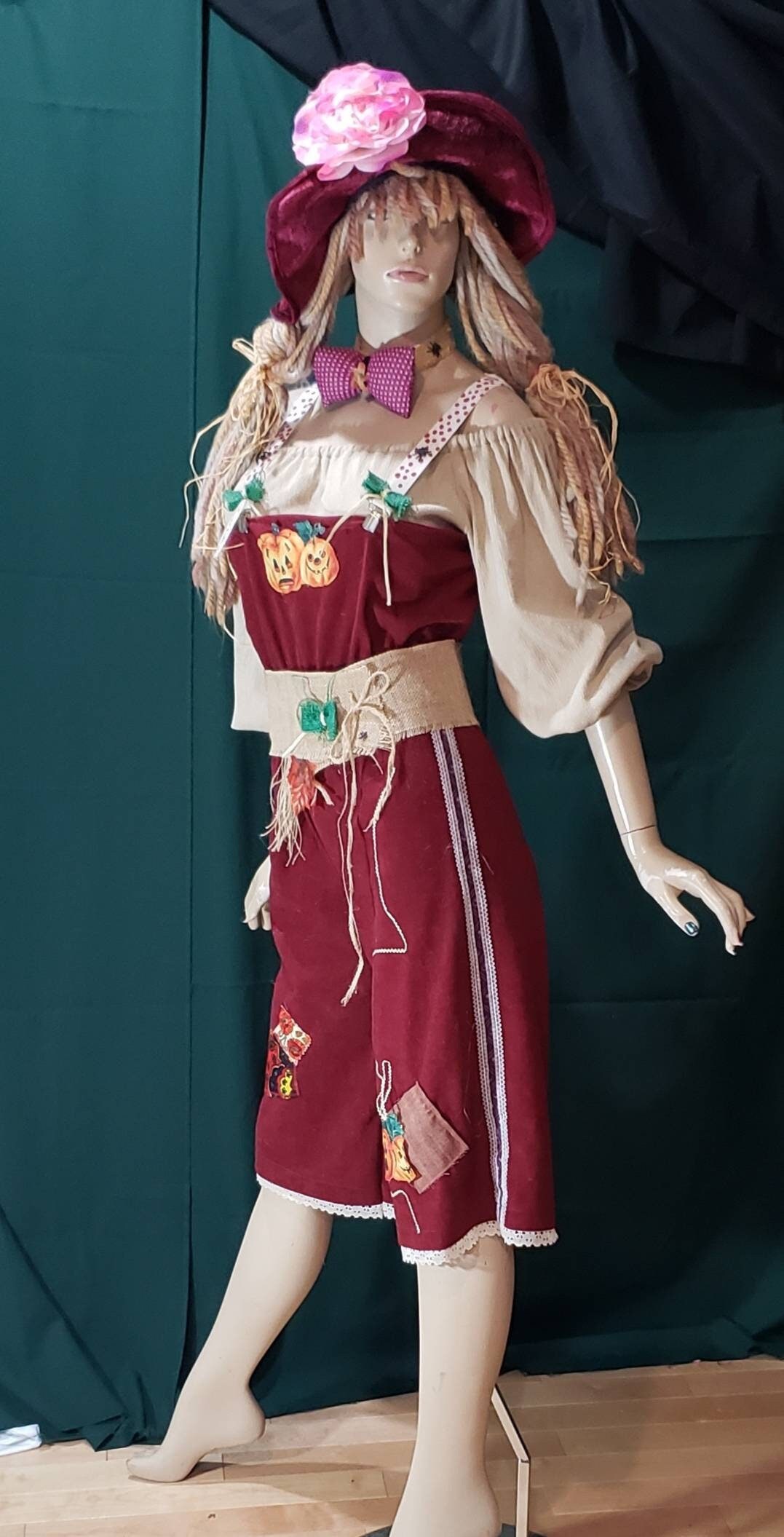 Disfraz de cosecha, disfraz de espantapájaros para Halloween - Etsy México, image size:1077x2111