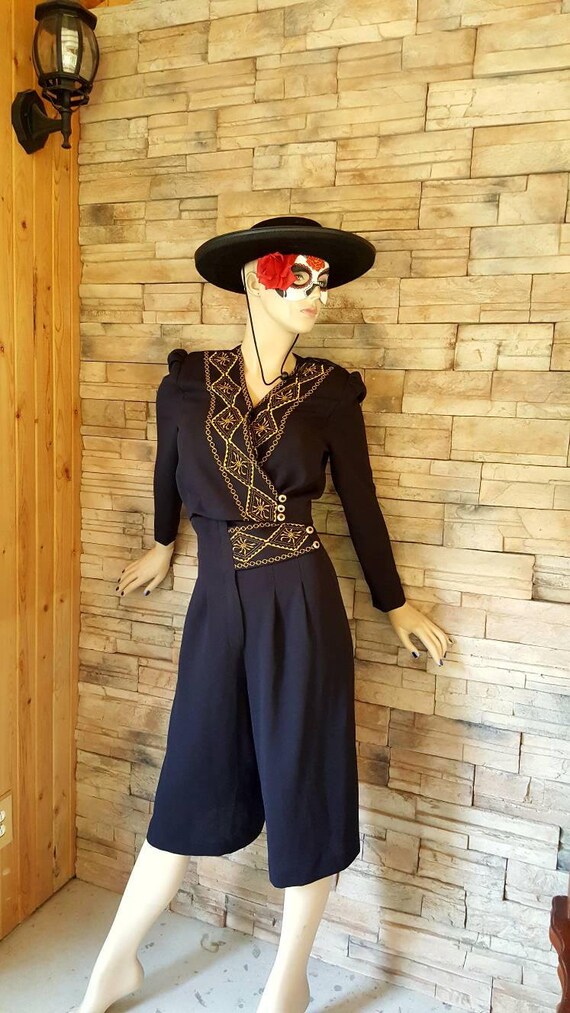 Mariachi Outfit/Goucho Pants Blazer Set