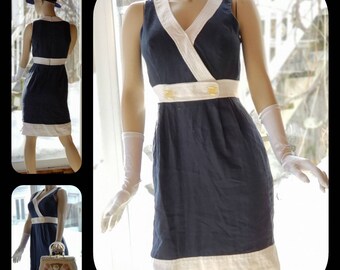 Nautical Linen Dress