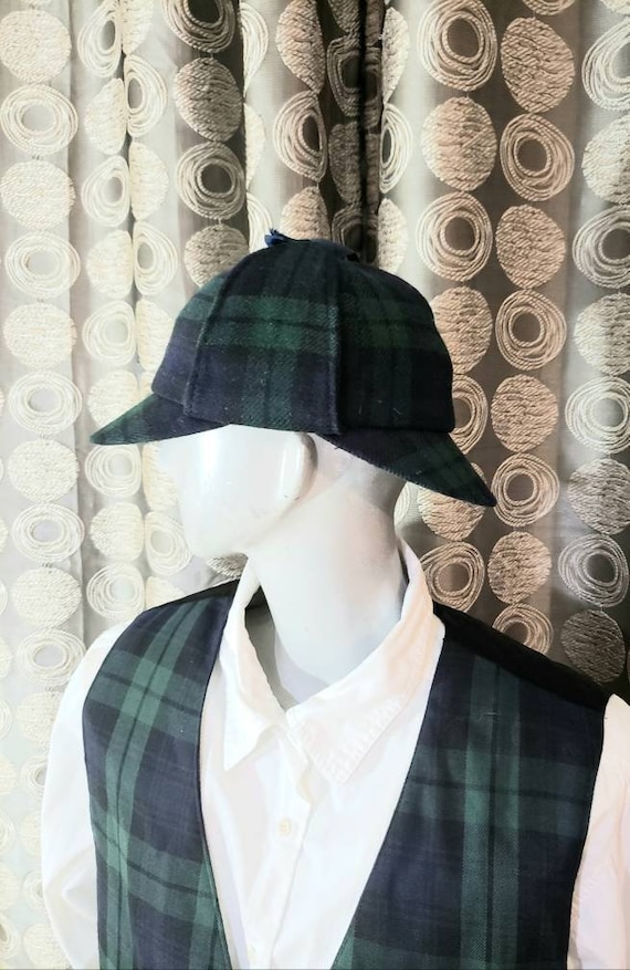 Vintage Deerstalker Tartan Hat