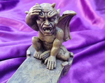 Vintage Gargoyle Gothic Incense Holder , Aromatic  Stick Burner Home Decor