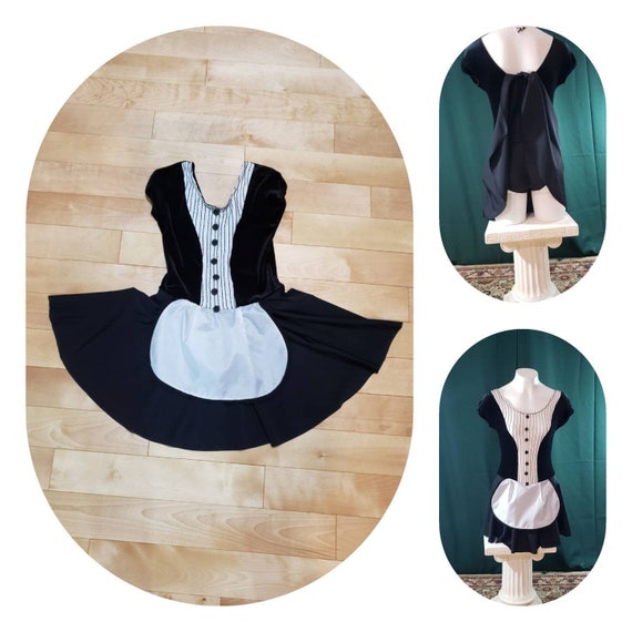 French maid leotard costume