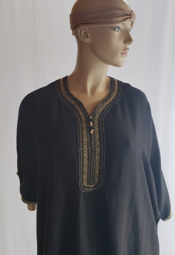 Maxi Hippie Bohemian Black Tunic