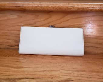 White Retro Purse Clutch Bag